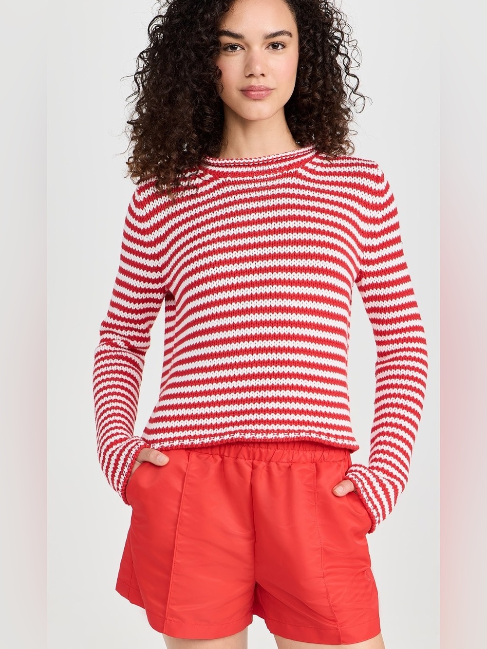 La Ligne Fine Stripe Mini Marina Sweater, XS S